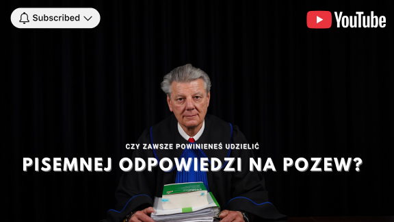 Czy zawsze powinieneś udzielić pisemnej odpowiedzi pozew?