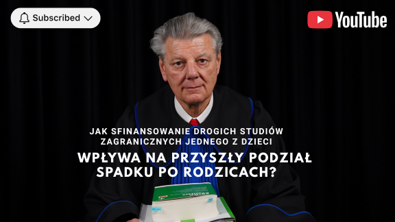 Jak sfinansowanie drogich studiów zagranicznych jednego z dzieci wpływa na przyszły podział spadku po rodzicach?